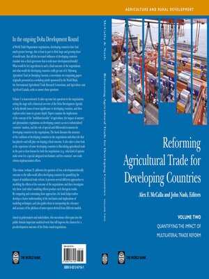 cover image of Reforming Agricultural Trade for Developing Countries